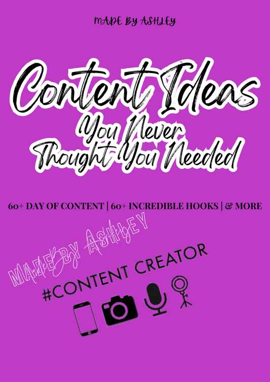 Content Creator Ideas Must Have EBook